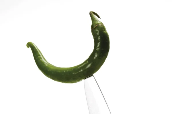 Grön Peppar Kniv — Stockfoto