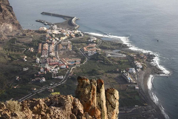 Vueltas Borbalan Puntilla Valle Gran Rey Gomera Canary Islands スペイン — ストック写真