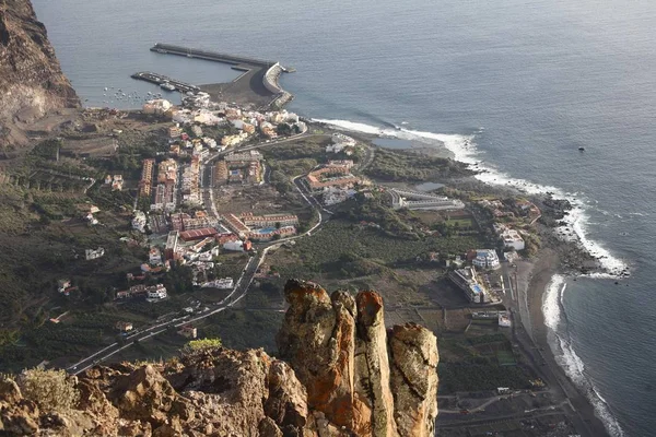 Vueltas Borbalan Puntilla Valle Gran Rey Gomera Κανάριοι Νήσοι Ισπανία — Φωτογραφία Αρχείου