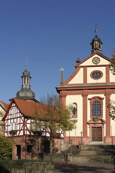 Casas Igreja Edifícios Alemanha — Fotografia de Stock