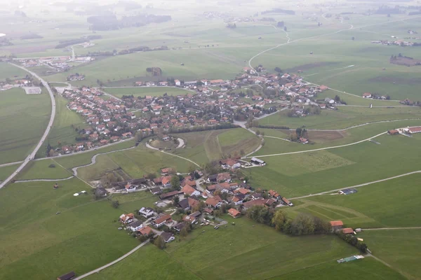 Luchtfoto Van Het Typisch Dorpje Oberallgaeu Beieren Duitsland Europa — Stockfoto