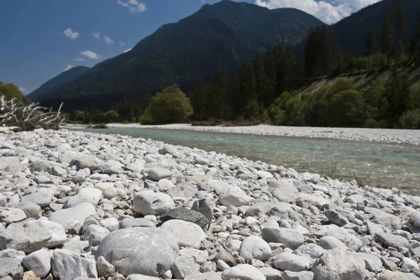 Isar Valley Wallgau Fall Bavaria Germany Europe — Stock Photo, Image