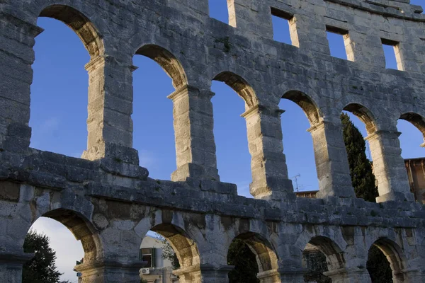 Amphithéâtre Pula Istrie Croatie Europe — Photo