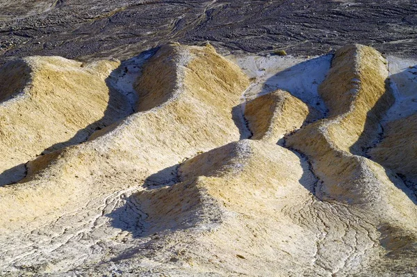 Geërodeerde Landschap Aan Zabriskie Point Death Valley — Stockfoto