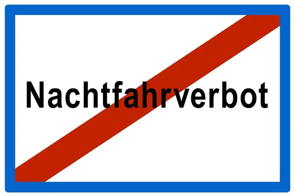 Symbolbild Kein Nachtfahrverbot Mehr Für Nachtfahrverbot — Stockfoto