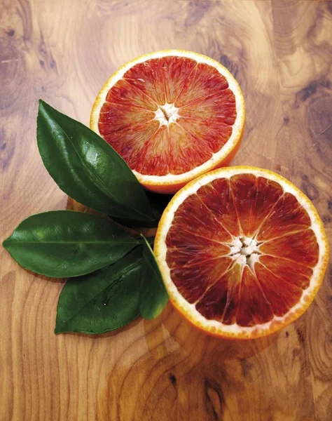 Cut-open blood orange Citrus