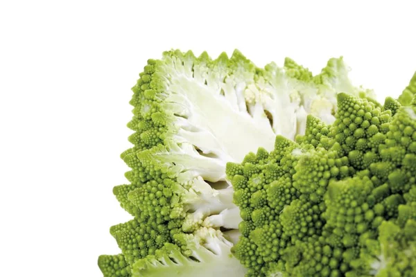 Romanesco Cabbage Brassica Oleracea Setengahnya — Stok Foto