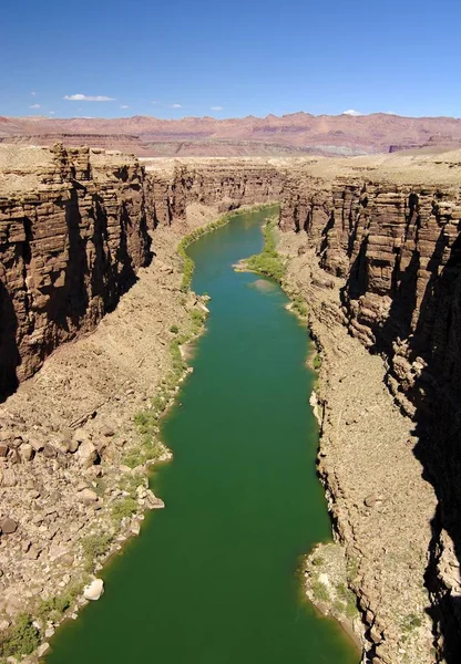 Colorado River Marble Canyon Navajo Indian Reservation Arizona Usa Nord — Foto Stock