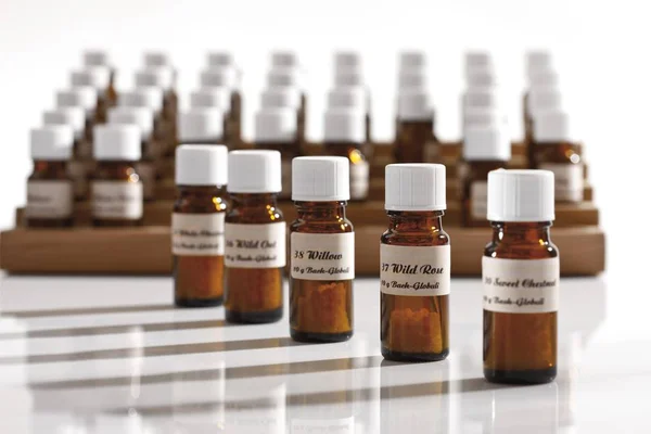 Homeopathische Geneeskunde Bolletjes Korrels Flessen — Stockfoto