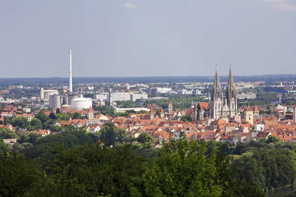 Ratisbona Vista Desde Winzer Alto Palatinado Baviera Alemania Europa —  Fotos de Stock