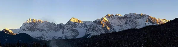 Karwendel Bereik Winter Bovenste Beieren Beieren Duitsland Europa — Stockfoto