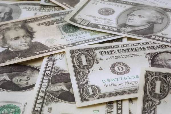 Fondo Textura Billetes Dólar Estadounidense — Foto de Stock