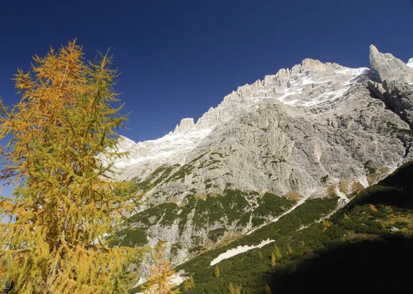 Bacherntal Elferscharte Sextenan Dolomity Jižní Tyrolsko Itálie Evropa — Stock fotografie