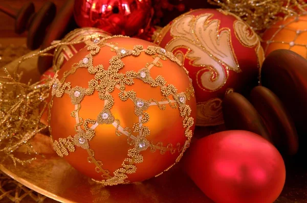 Kerstboom-decoratief speelgoed — Stockfoto