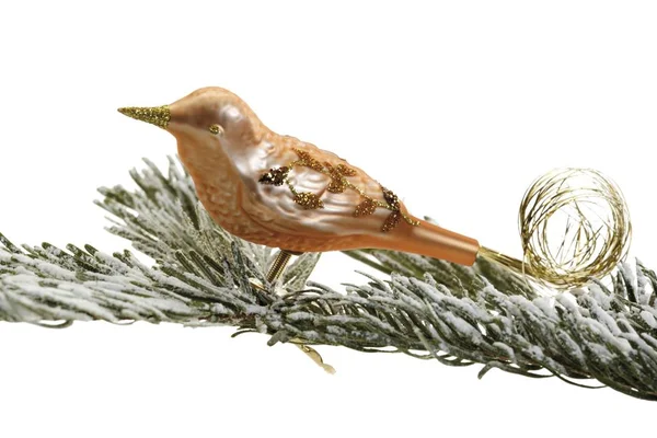 Ptak zabawek na choinkę — Zdjęcie stockowe