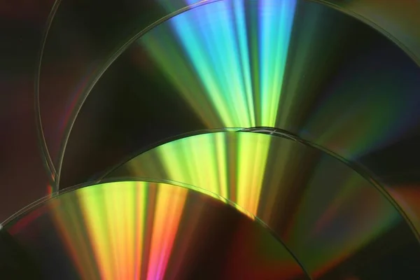 Coloratissimi Compact Disc Primo Piano — Foto Stock