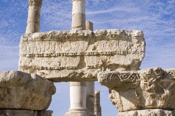 Jordanisch Amman Zitadelle Jebel Qala Tempel — Stockfoto