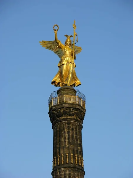 Siegessule Tiergarten Berlim Alemanha Europa — Fotografia de Stock