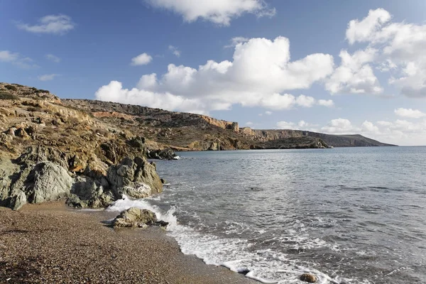 Costa Erimoupoli Itanos Creta Orientale Grecia Europa — Foto Stock