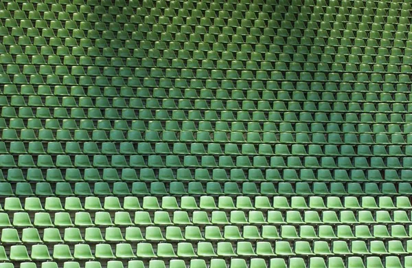 Sedili Vuoti Plastica Nello Stadio Sportivo — Foto Stock