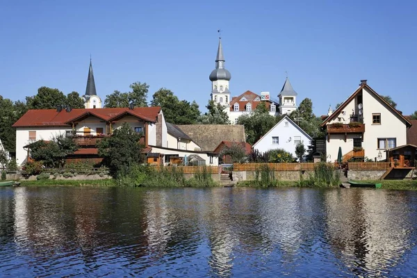 Schwarzenfeld Fiume Naab Baviera Germania — Foto Stock