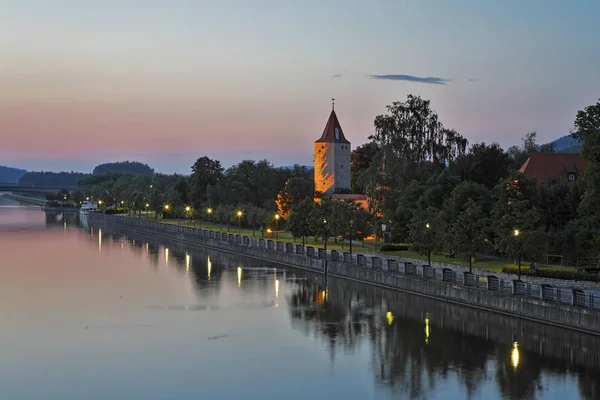 Canal Principal Del Danubio Berching Alto Palatinado Baviera Alemania — Foto de Stock