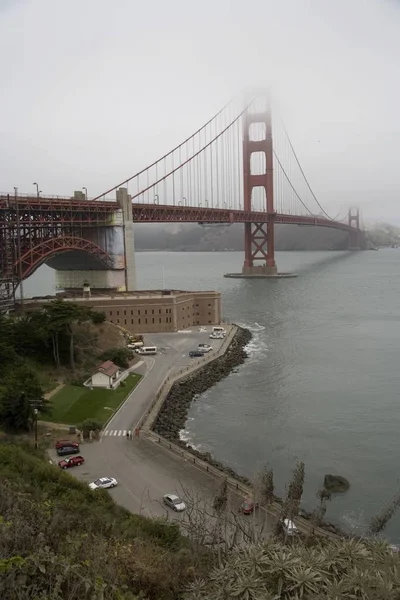 Golden Gate Bridge Fog San Francisco California Estados Unidos América — Foto de Stock