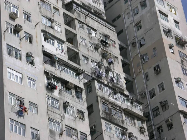 Public Housing Hong Kong Central Hingkong China Asia — Stock Photo, Image