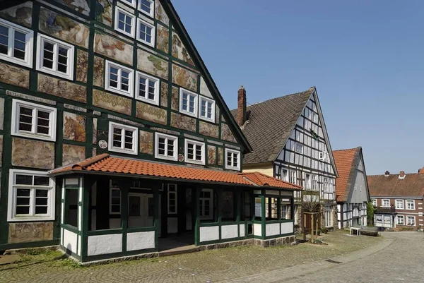 Schieder Schwalenberg Bei Lippe Fachwerkdorf Nordrheinwestfalen Deutschland Kuenstlerklause — Stockfoto