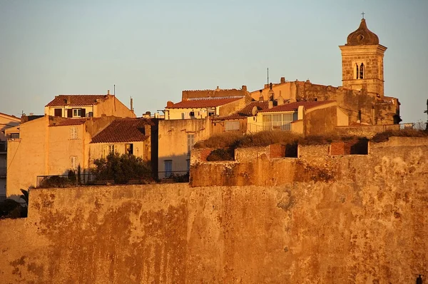 Dawn Bonifacio Corsica Frankrijk Europa — Stockfoto