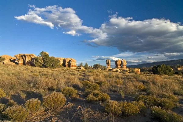 Late Afternoon Devils Garden Grand Staircase Escalante Nationalmonument Utah Usa — Stock Photo, Image