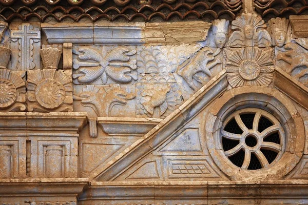 Mexikanische Ornamente Der Kirche Nuestra Senora Regla Pajara Fuerteventura Kanarische — Stockfoto