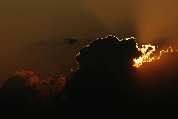 Pôr do sol após trovoada — Fotografia de Stock