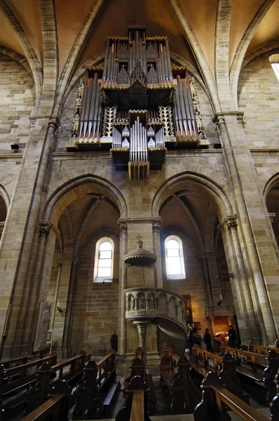 Bamberger Dom Grand Dral Organ Pulpit Bamberg Upper Franconia Bavaria — 图库照片