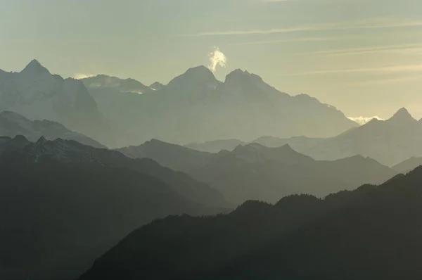 Panorama Los Alpes Suiza Central Schwyz Suiza Europa — Foto de Stock