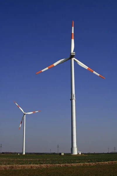 Roues Éoliennes Sur Terrain Schleswig Holstein Allemagne Europe — Photo