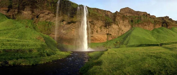Seljalandsfoss Водоспад Південь Від Ісландії Європа — стокове фото