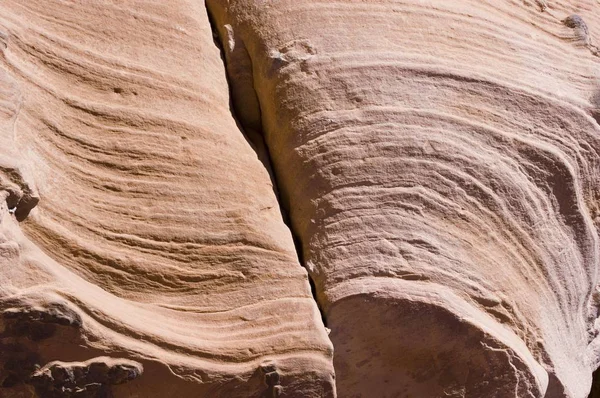 Jordan Petra Kumtaşı Oluşumu Kumtaşı Duvar — Stok fotoğraf