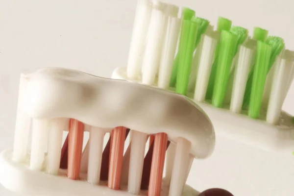 Szczoteczka Zębów Pastą Zębów — Zdjęcie stockowe