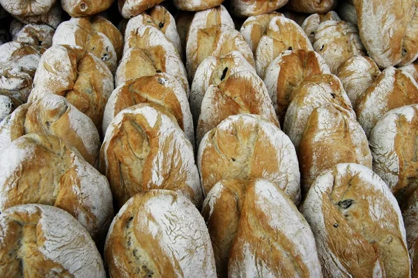 Homemade White Bread Market — Stock Photo, Image