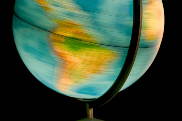 Glóbusz Planet Mozgó Mozgó Világító Gömb — Stock Fotó