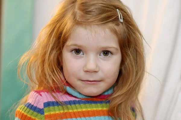 女の子の肖像画4歳 — ストック写真