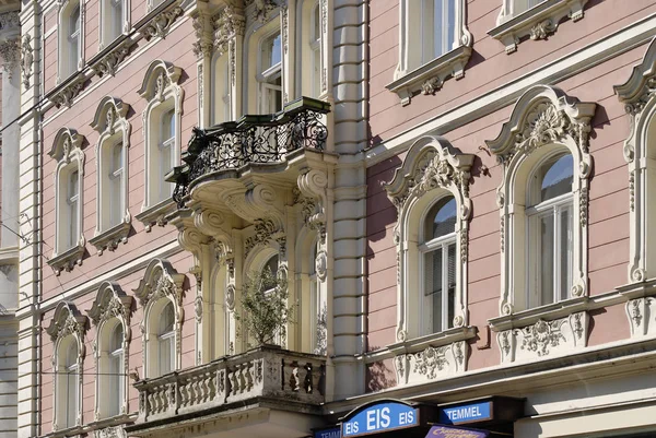 Herrengasse Graz Capital Estiria Austria Casa Negocios Con Fachada Neobaroque — Foto de Stock