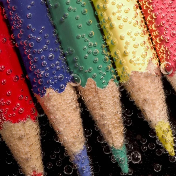 Crayons Couleur Sous Eau — Photo