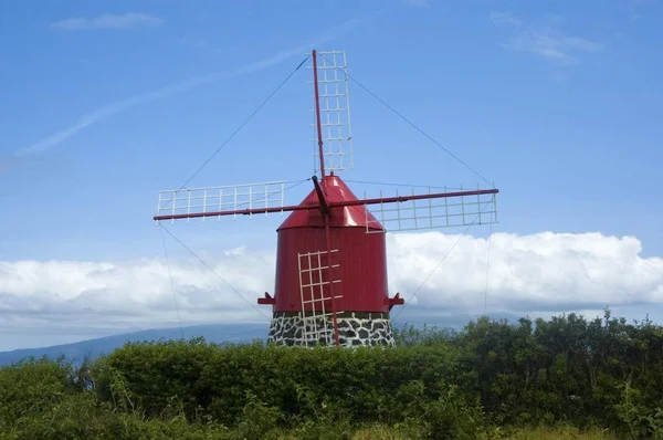 Windmühle Conceicao Faial Acores Portugal Europa — Stockfoto