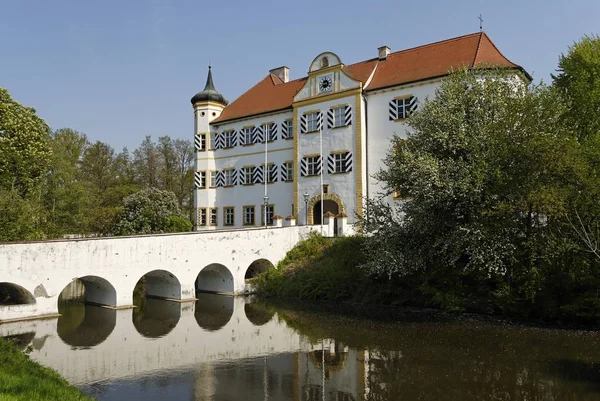 Niederarnbach Neuburg Schrobenhausen Felső Bajorország Németország Kastély Bárók Pfetten — Stock Fotó