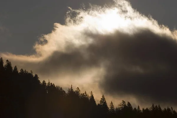 Nube Por Mañana Baviera Alemania — Foto de Stock