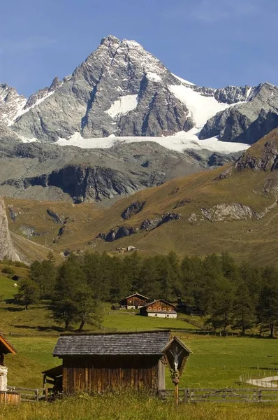 Gross Glockner 3798M Luckner Casa Kalser Mountain Road Kals Easttyrol — Fotografia de Stock