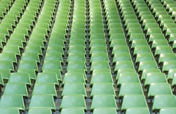 Empty Plastic Seats Sports Stadium — Stock Photo, Image