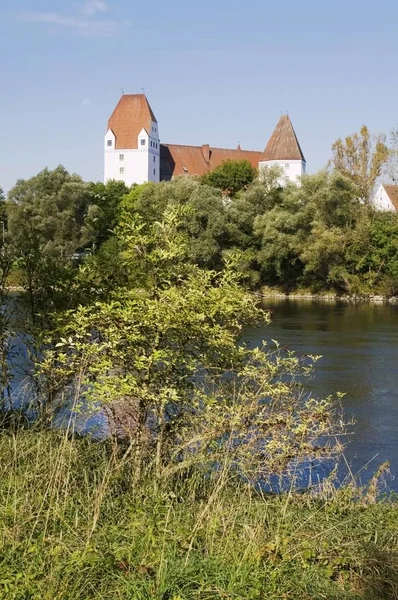 Ingolstadt Donau Felső Bajorország Németország Neues Schloss Kastély Tiszától — Stock Fotó